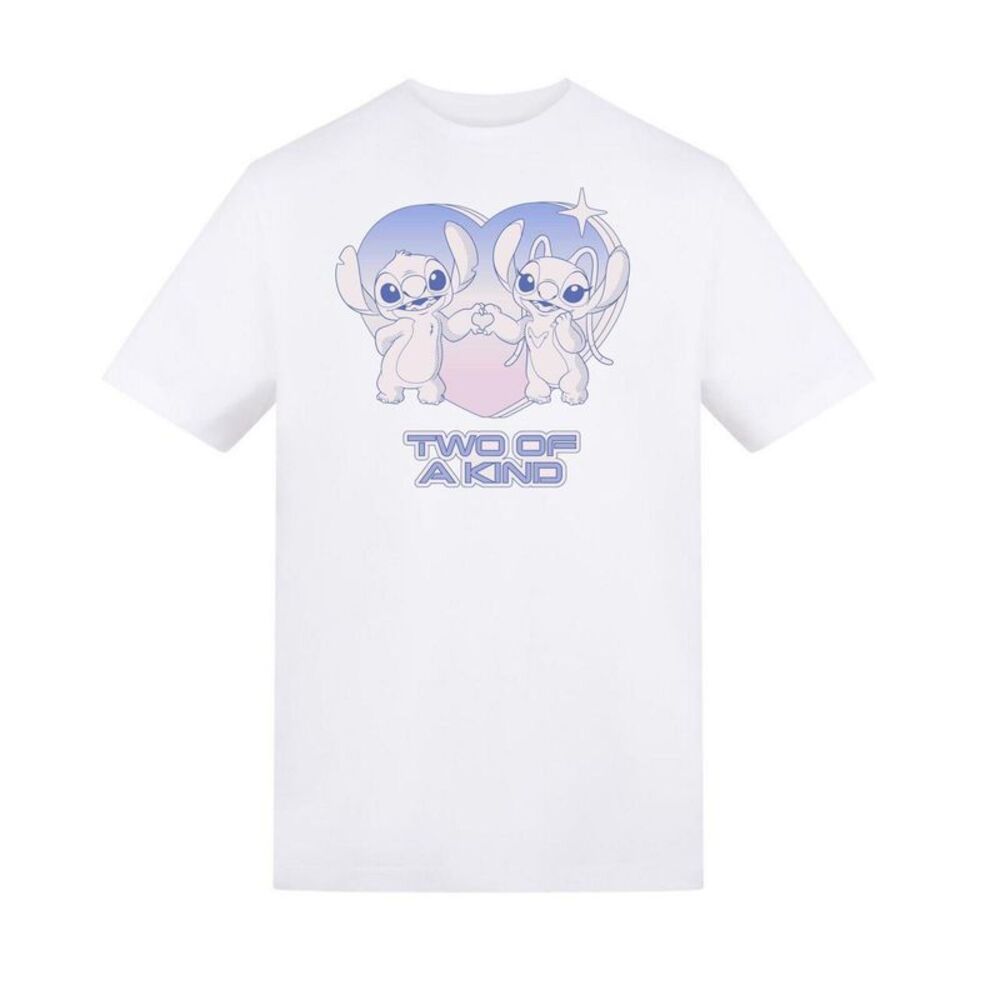 Lilo & Stitch Childrens/Kids Two Of A Kind Heart T-Shirt / White